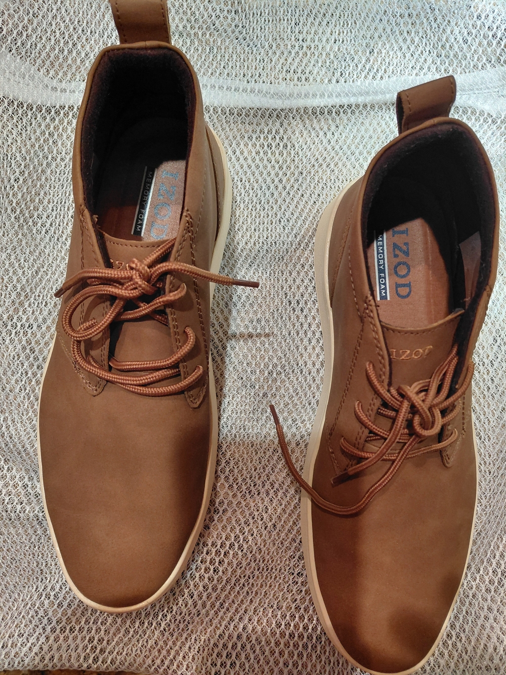 IZOD Men's Brown Casual Lace-Up Sneakers